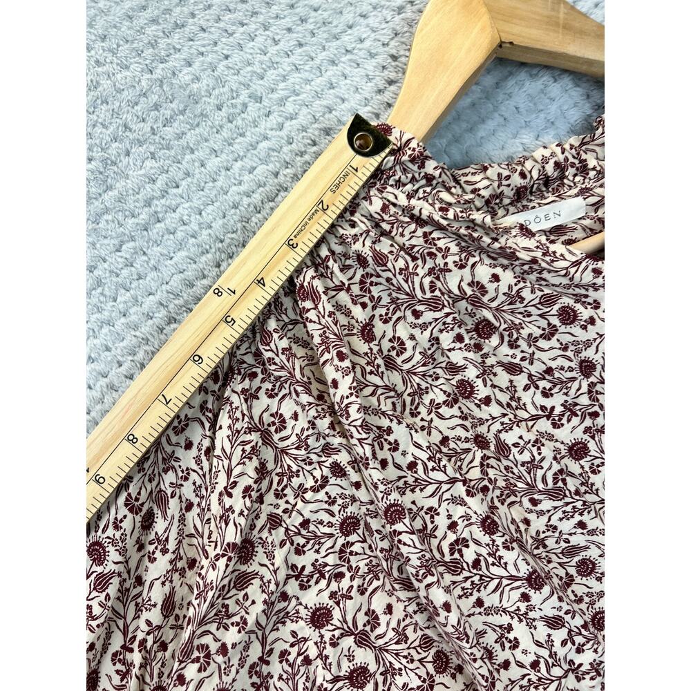 Doen Women Floral Peasant Top Sz Small Summer Boho Cottagecore Prairie Lagenlok - Picture 15 of 16